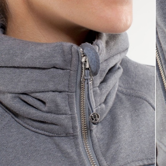 Lululemon gray glitter cuddle up jacket size 2 - Picture 16 of 16